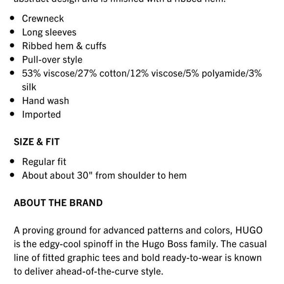 HUGO BOSS REGULAR-FIT SWEATER WITH JACQUARD-KNITTED GLITCH PATTERN XXL - Picture 9 of 9